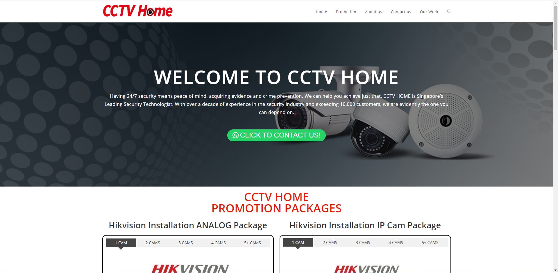 Web design for cctv home
