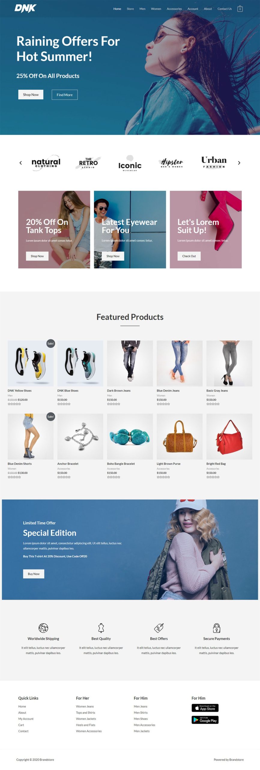 Web design template | ecommerce | business website 10