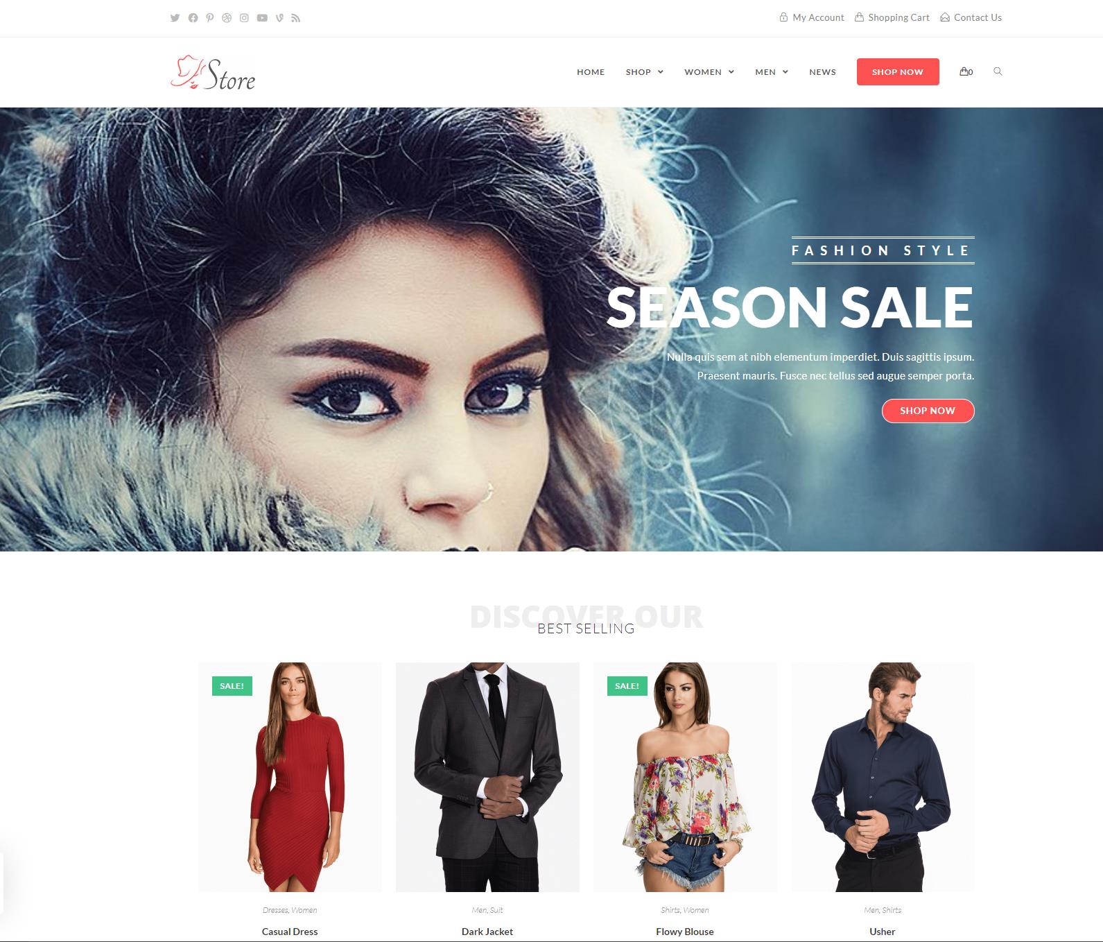 Web design template | ecommerce | business website 1