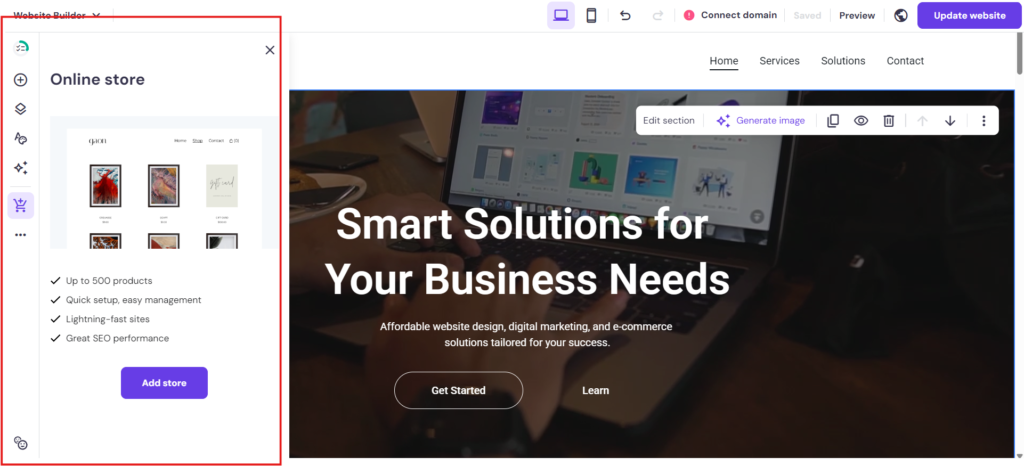AI Website Builder: Hostinger VS SitesGPT 11